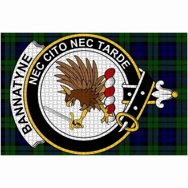 Scottish Bannatyne Clan Crest Tartan Jigsaw Puzzle 2
