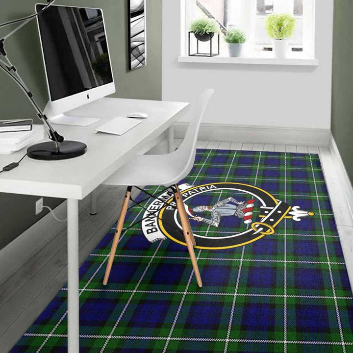 Scottish Bannerman Clan Crest Tartan Area Rug Tartan Plaid 4