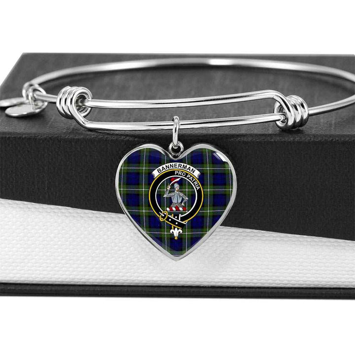Scottish Bannerman Clan Crest Tartan Bangle Heart Tartan Plaid 5