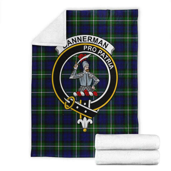 Scottish Bannerman Clan Crest Tartan Blanket Tartan Plaid 1