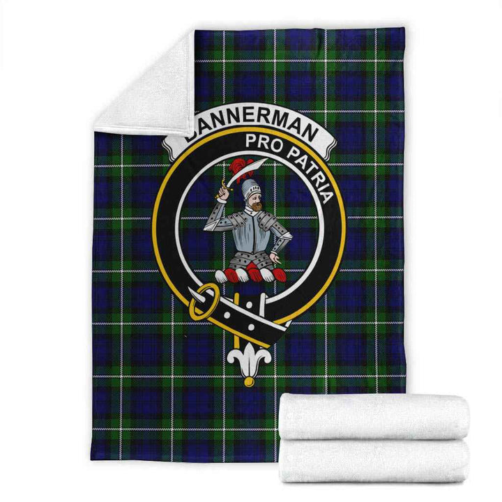 Scottish Bannerman Clan Crest Tartan Blanket Tartan Plaid 1