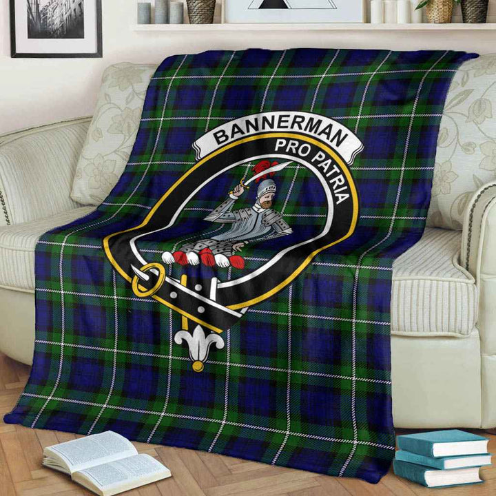 Scottish Bannerman Clan Crest Tartan Blanket Tartan Plaid 3