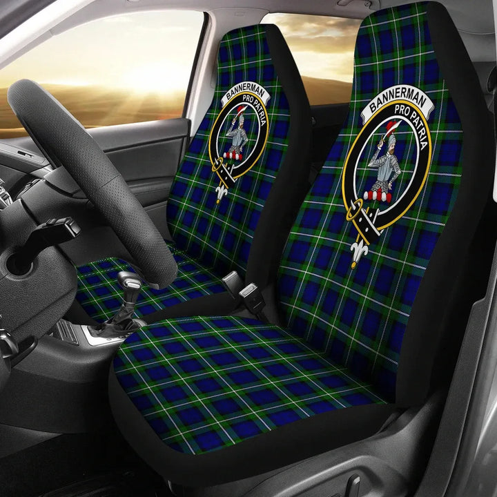 Scottish Bannerman Clan Crest Tartan Car Seat Covers 2