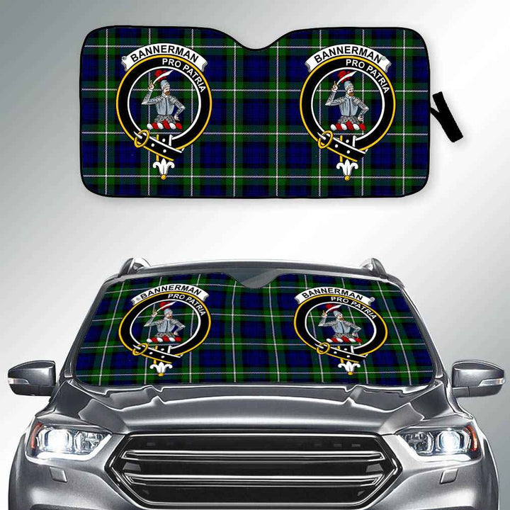 Scottish Bannerman Clan Crest Tartan Car Windshield Sun Shade Tartan Plaid 2