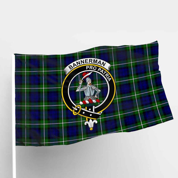 Scottish Bannerman Clan Crest Tartan Flag Parade Tartan Plaid 1