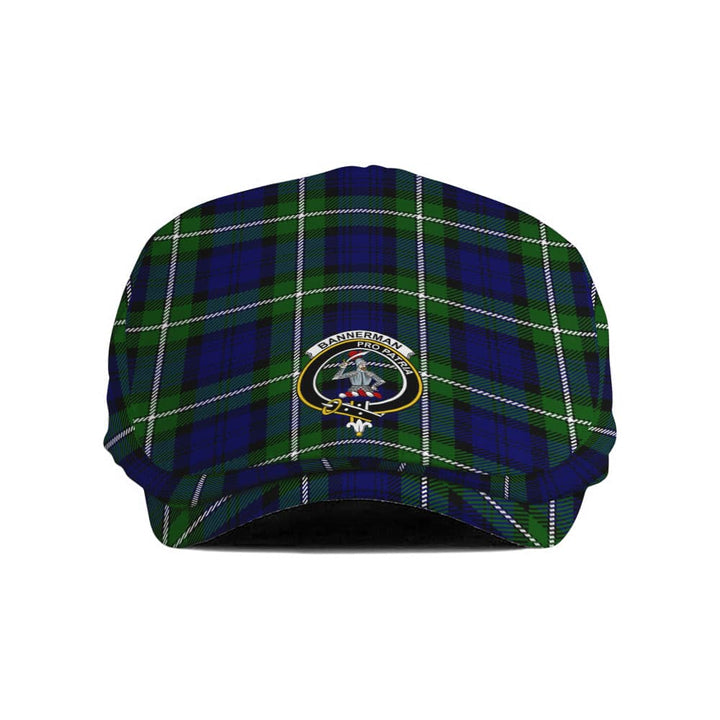 Scottish Bannerman Clan Crest Tartan Flat Cap Tartan Plaid 1