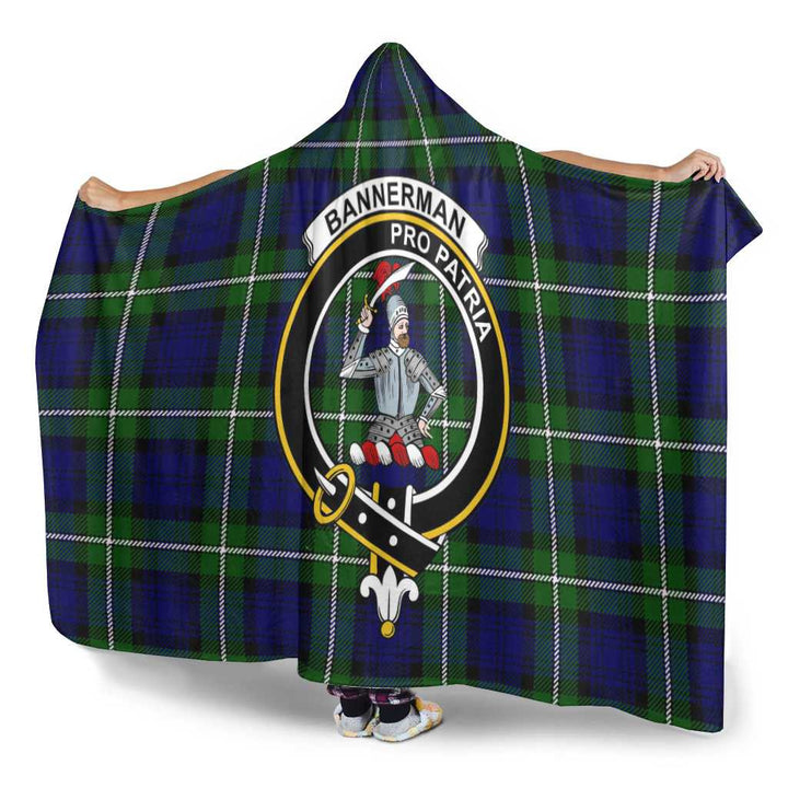 Scottish Bannerman Clan Crest Tartan Hooded Blanket Tartan Plaid 3