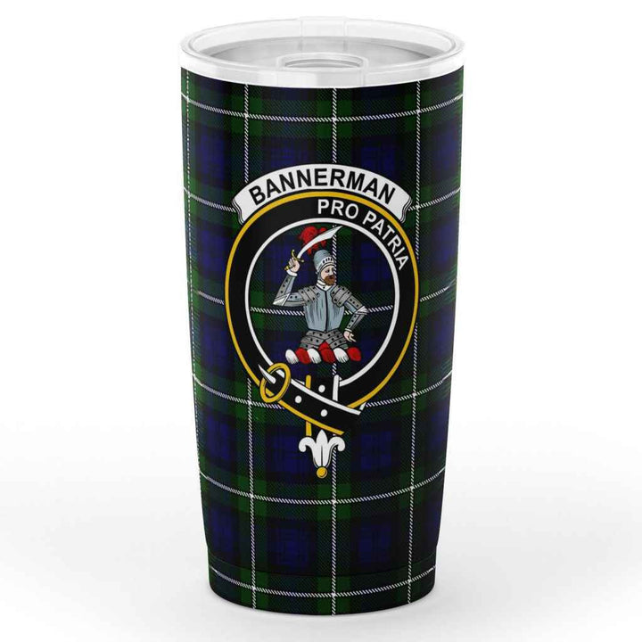 Scottish Bannerman Clan Crest Tartan Insulated Tumbler Tartan Plaid 1