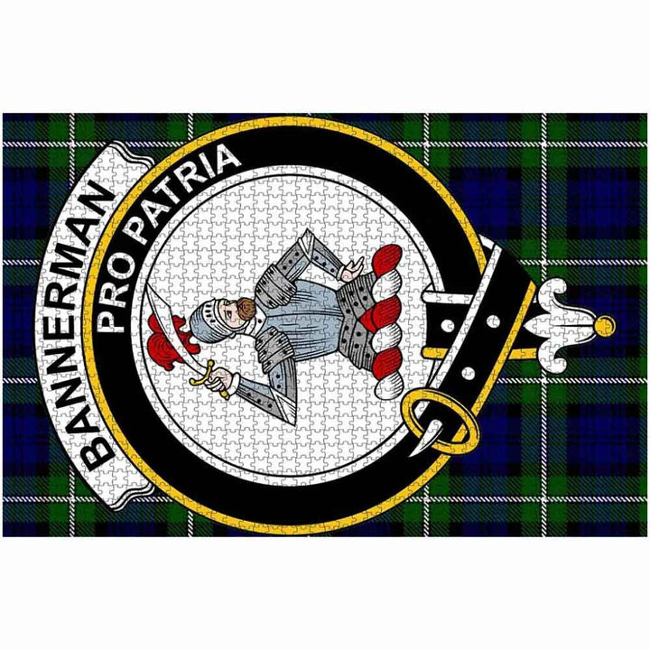 Scottish Bannerman Clan Crest Tartan Jigsaw Puzzle 2