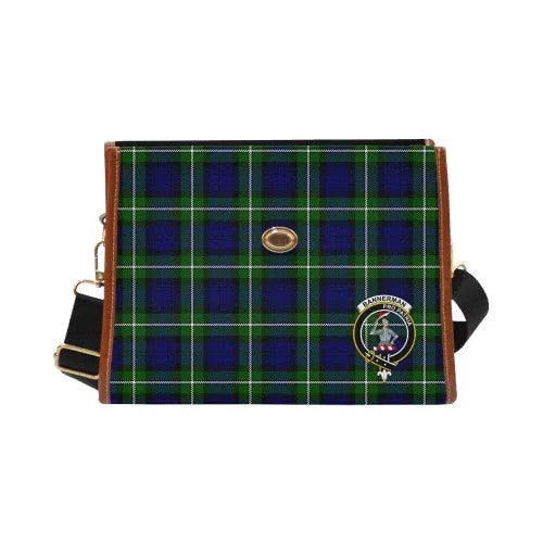 Scottish Bannerman Clan Crest Tartan Waterproof Canvas Bag Tartan Plaid 2