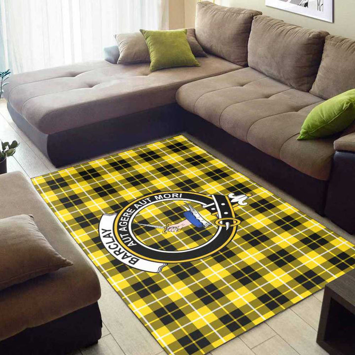 Scottish Barclay Clan Crest Tartan Area Rug Tartan Plaid 2