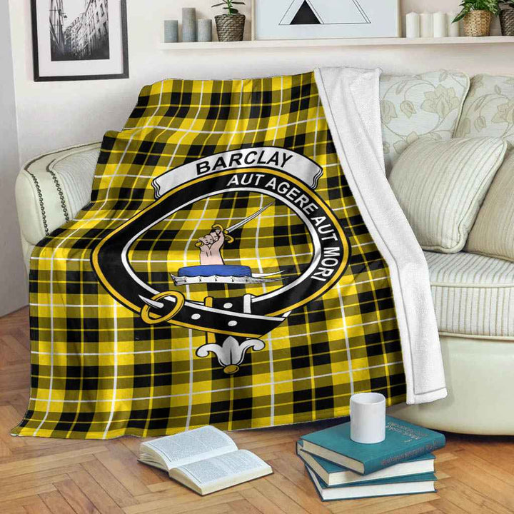 Scottish Barclay Clan Crest Tartan Blanket Tartan Plaid 2