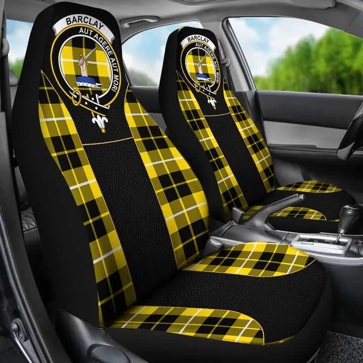Scottish Barclay Clan Crest Tartan Car Seat Covers - Special Style 3