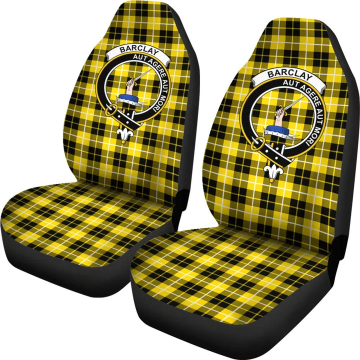 Scottish Barclay Clan Crest Tartan Car Seat Covers 1