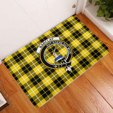 Scottish Barclay Clan Crest Tartan Door Mat Tartan Plaid 3