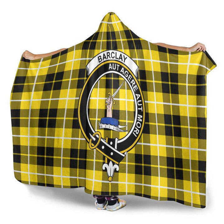 Scottish Barclay Clan Crest Tartan Hooded Blanket Tartan Plaid 3