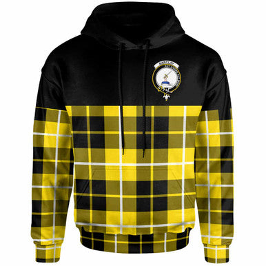 Scottish Barclay Clan Crest Tartan Hoodie - Horizontal Style Front Side Tartan Plaid