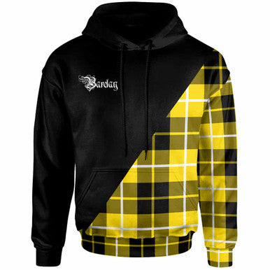 Scottish Barclay Clan Crest Tartan Hoodie - Military Logo Front Side Tartan Plaid