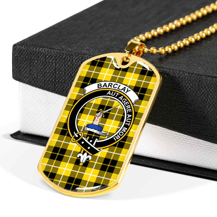 Scottish Barclay Clan Crest Tartan Military Dog Tag Necklace Tartan Plaid 6