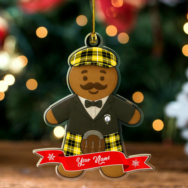 Scottish Barclay Clan Crest Tartan Ornament Custom Gingerbread Scotsman Tartan Plaid