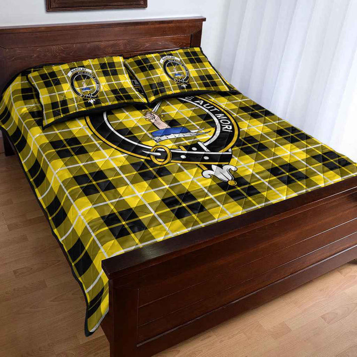 Scottish Barclay Clan Crest Tartan Quilt Bed Set Tartan Plaid 4
