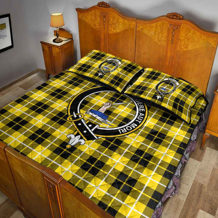 Scottish Barclay Clan Crest Tartan Quilt Bed Set Tartan Plaid 5