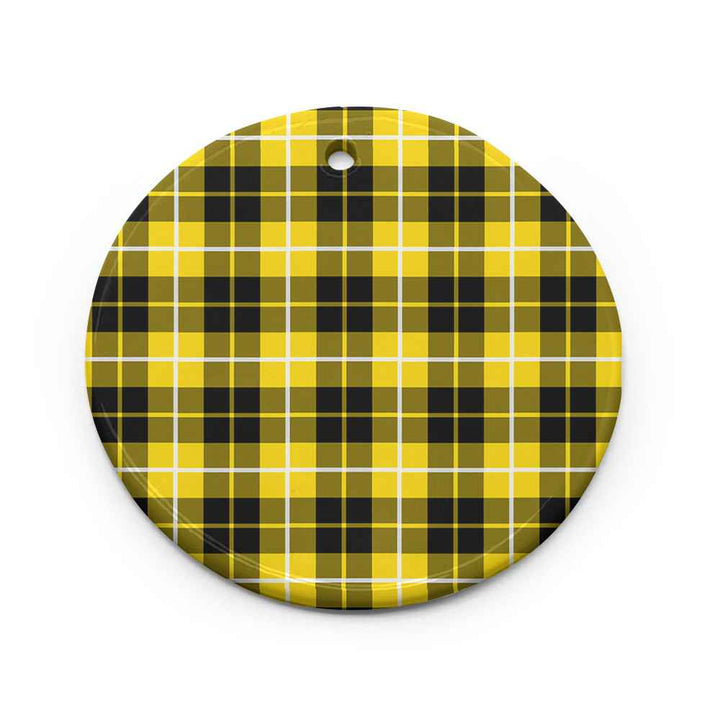 Scottish Barclay Dress Modern Clan Tartan Ceramic Ornament Circle Shape Tartan Plaid