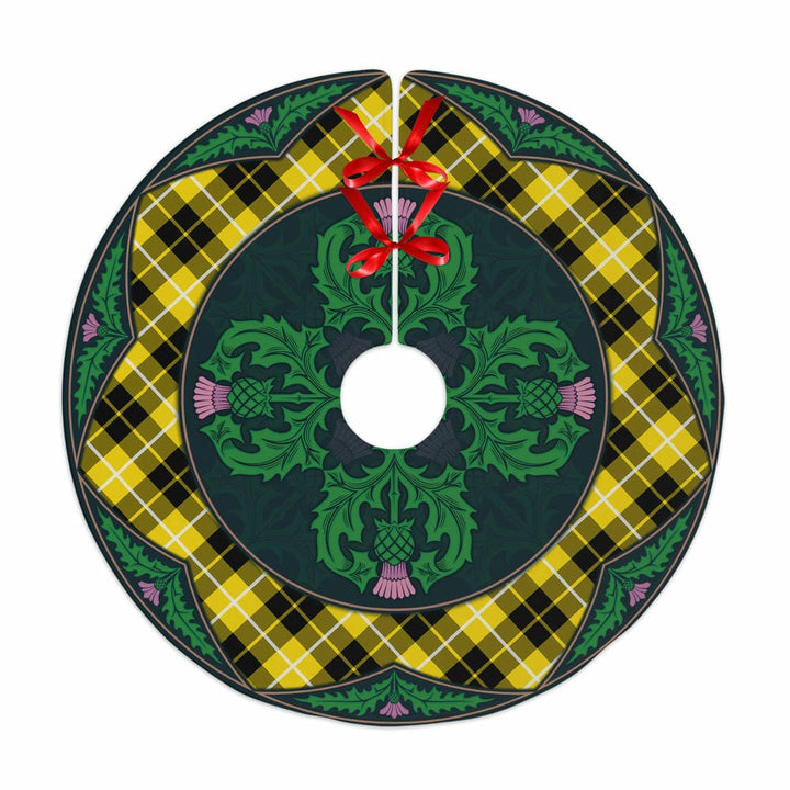 Scottish Barclay Dress Modern Clan Tartan Christmas Tree Skirt Old Scottish Thistle Flower No Tassels Tartan Plaid 1