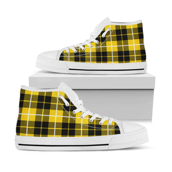 Scottish Barclay Dress Modern Clan Tartan High Top Shoes White Sole Tartan Plaid