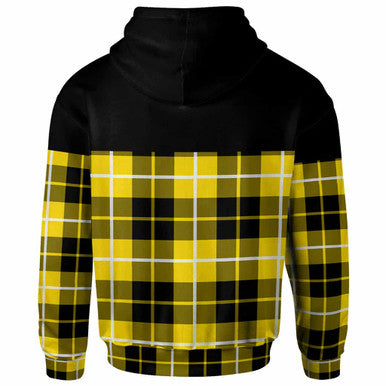 Scottish Barclay Dress Modern Clan Tartan Hoodie - Horizontal Style Back Side Tartan Plaid