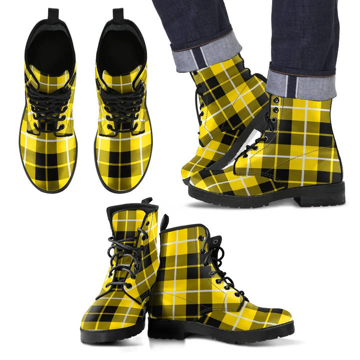 Scottish Barclay Dress Modern Clan Tartan Leather Boots