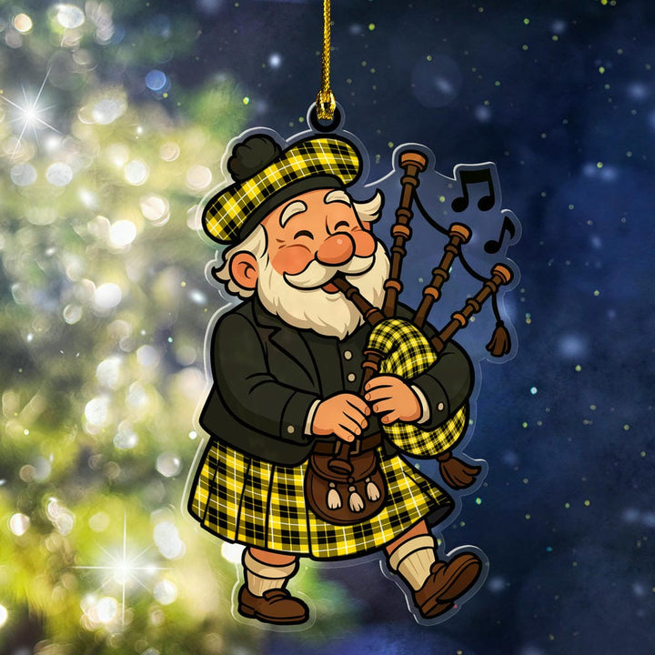 Scottish Barclay Dress Modern Clan Tartan Ornament Scottish Santa In Kilt Tartan Plaid