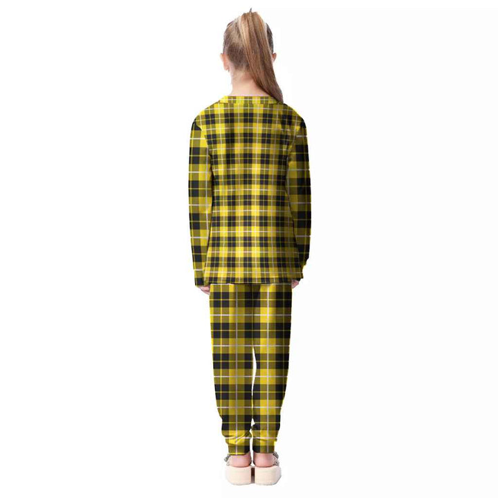 Scottish Barclay Dress Modern Clan Tartan Pajama Set Kid Back Side Tartan Plaid
