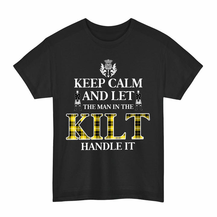 Scottish Barclay Dress Modern Clan Tartan T-Shirt - Keep Calm Tartan Plaid Black Color
