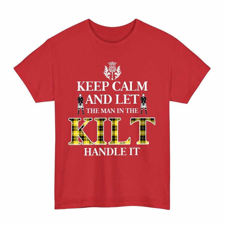 Scottish Barclay Dress Modern Clan Tartan T-Shirt - Keep Calm Tartan Plaid Red Color