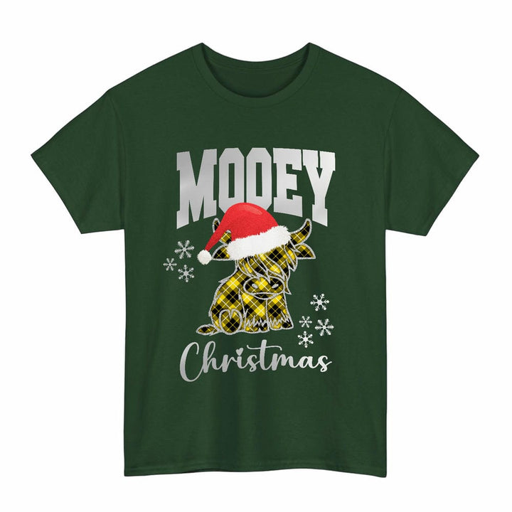 Scottish Barclay Dress Modern Clan Tartan T-Shirt - Mooey Christmas Tartan Plaid Forest Green Color