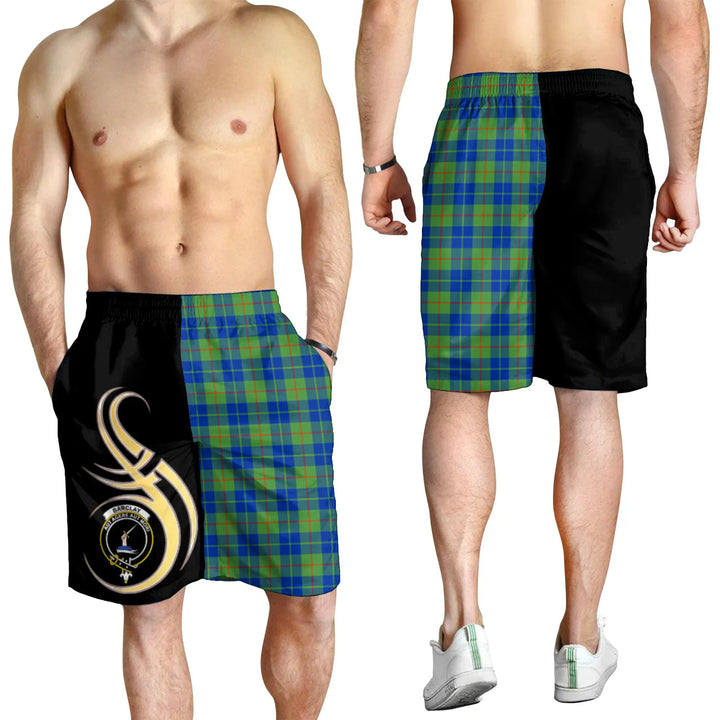 Scottish Barclay Hunting Ancient Clan Crest Tartan Believe in Me Men's Shorts