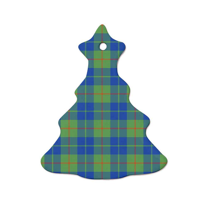 Scottish Barclay Hunting Ancient Clan Tartan Ceramic Ornament  Tree Shape Tartan Plaid
