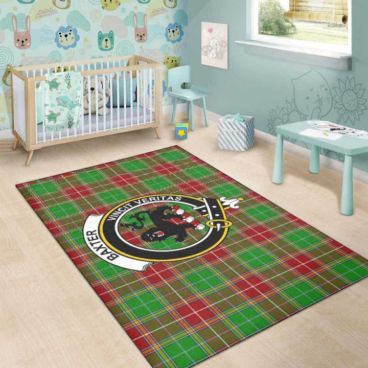 Scottish Baxter Clan Crest Tartan Area Rug Tartan Plaid 5