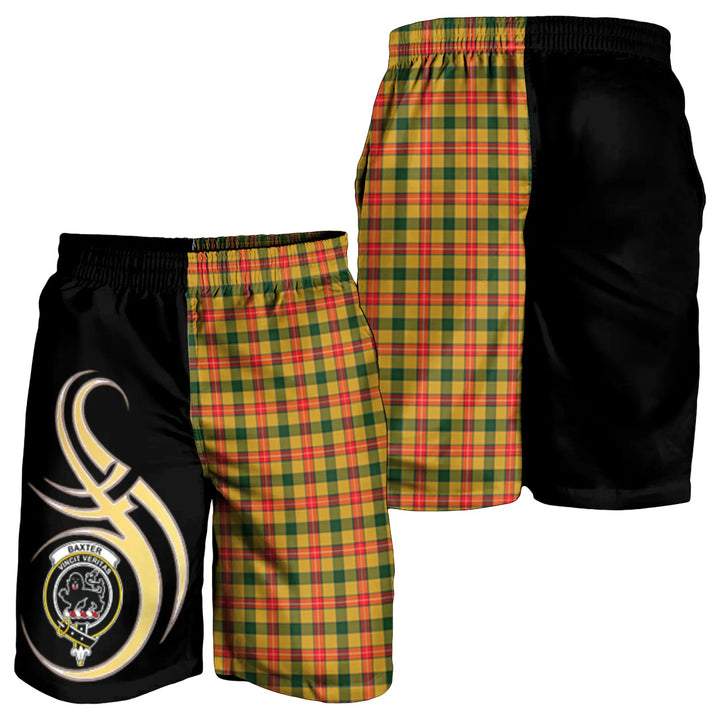 Scottish Baxter Clan Crest Tartan Believe in Me Men's Shorts