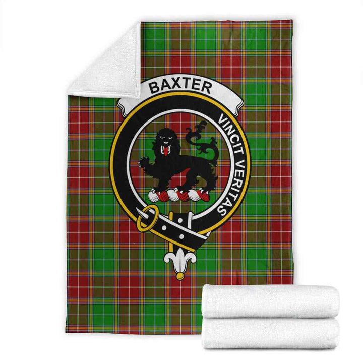 Scottish Baxter Clan Crest Tartan Blanket Tartan Plaid 1
