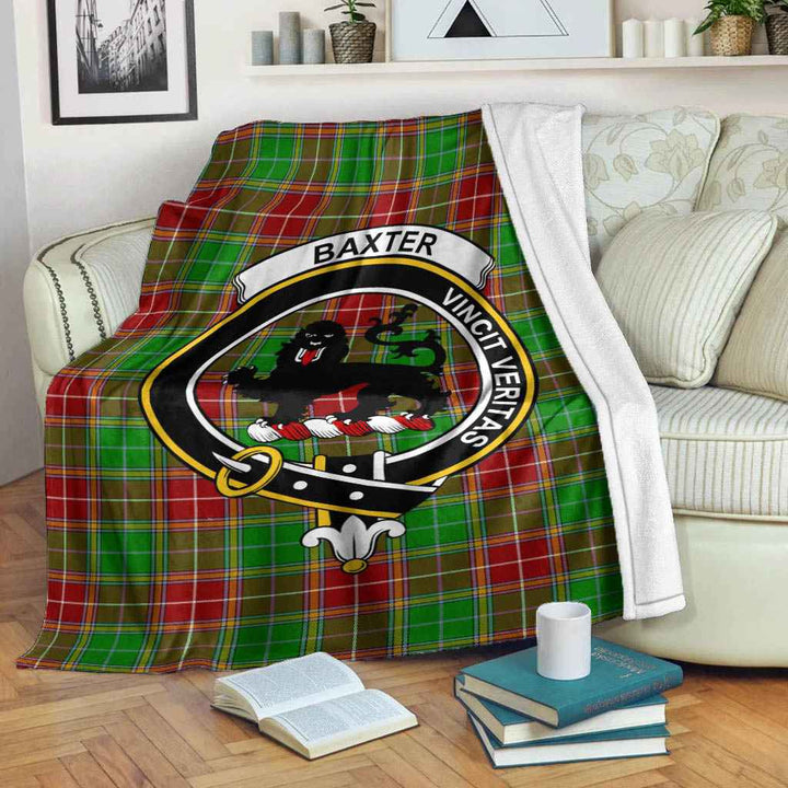 Scottish Baxter Clan Crest Tartan Blanket Tartan Plaid 2