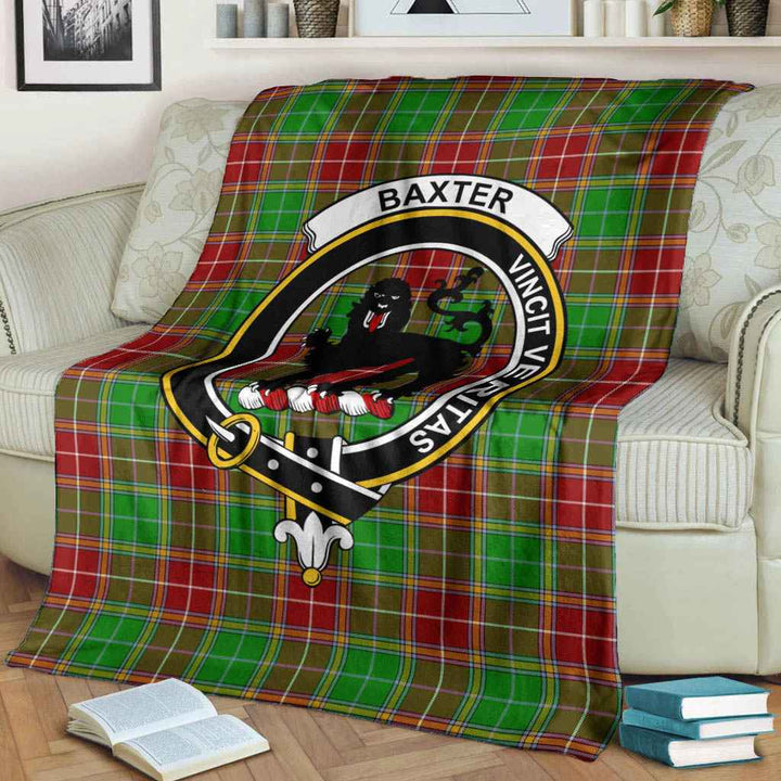 Scottish Baxter Clan Crest Tartan Blanket Tartan Plaid 3