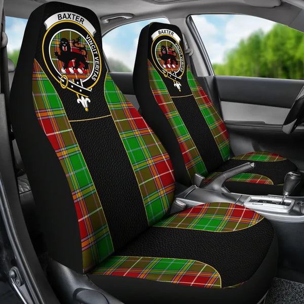 Scottish Baxter Clan Crest Tartan Car Seat Covers - Special Style 2
