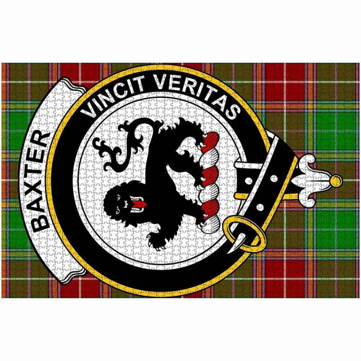 Scottish Baxter Clan Crest Tartan Jigsaw Puzzle 2