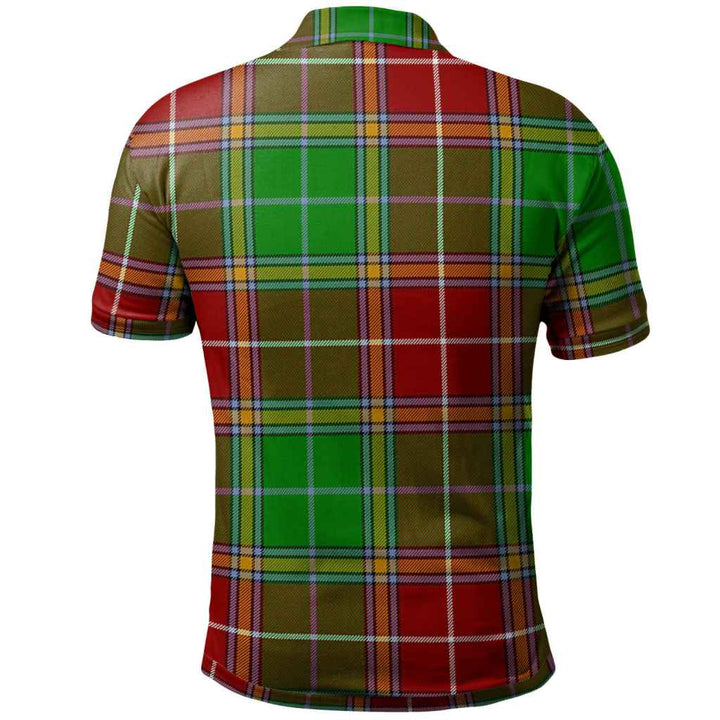 Scottish Baxter Clan Crest Tartan Polo Shirt Back Side Tartan Plaid