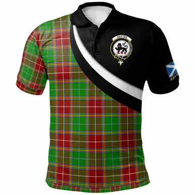 Scottish Baxter Clan Crest Tartan Polo Shirt - Scotland Forever Style Front Side Tartan Plaid