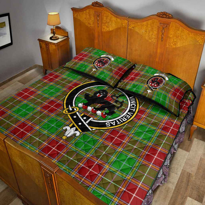 Scottish Baxter Clan Crest Tartan Quilt Bed Set Tartan Plaid 5