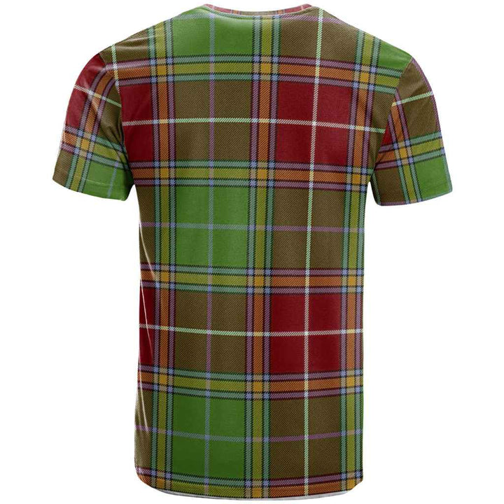 Scottish Baxter Clan Crest Tartan T-Shirt Back Side Tartan Plaid