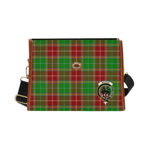 Scottish Baxter Clan Crest Tartan Waterproof Canvas Bag Tartan Plaid 2